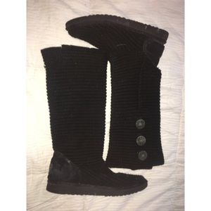 Black Knit Ugg Boots