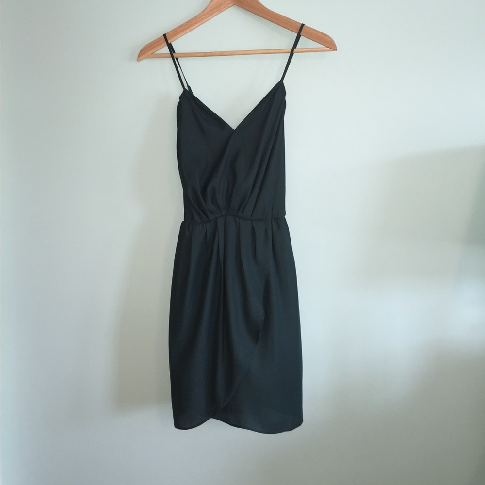 BCBG Silky criss-cross back dress