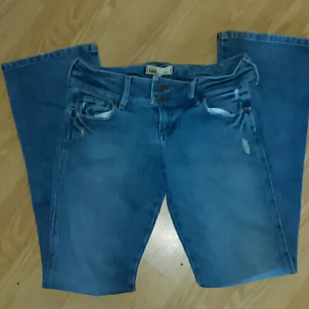 Distressed jeans