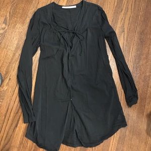 Athleta rayon blend black cover up M