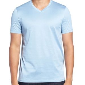 Theory silk short sleeve t-shirt light blue
