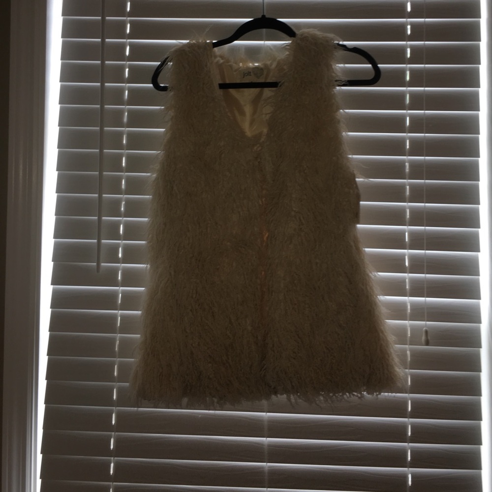 New faux fur jolt vest