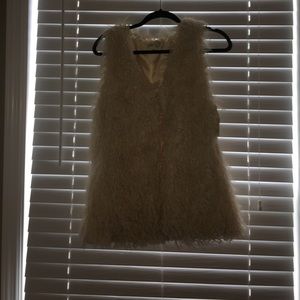 New faux fur jolt vest