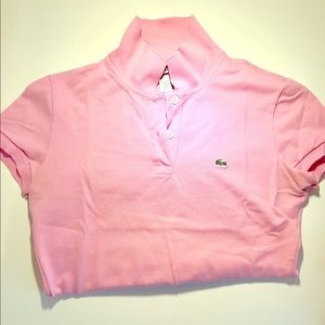 Pink Lacoste polo shirt