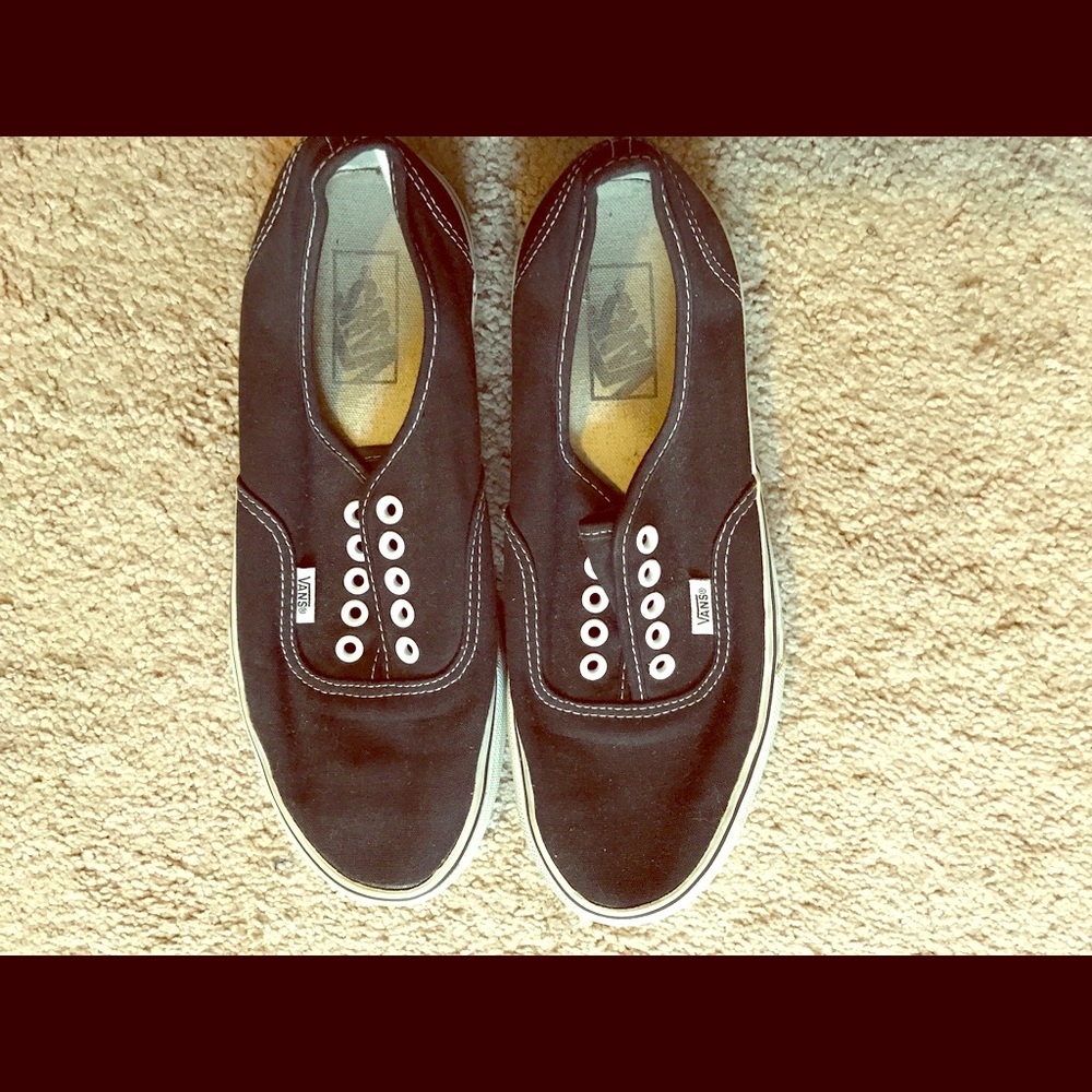 Black Vans (No Laces)