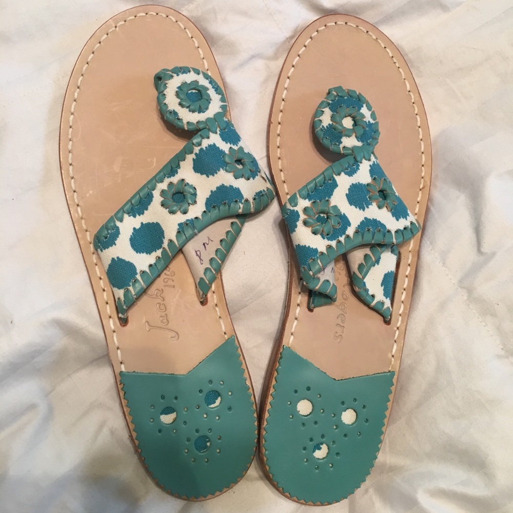 BRAND NEW Jack Rogers Whipstitch Thong Sandal