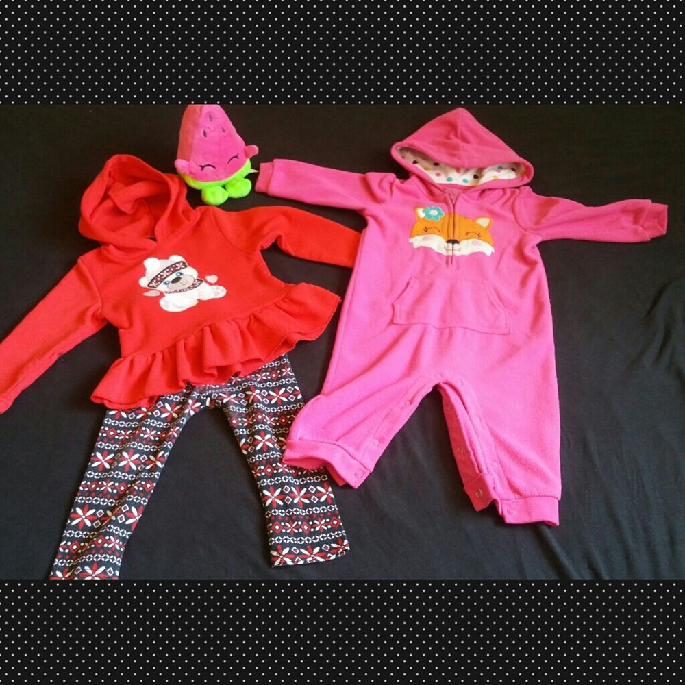 2 Piece 9-12 Months Warm Hooded Lot