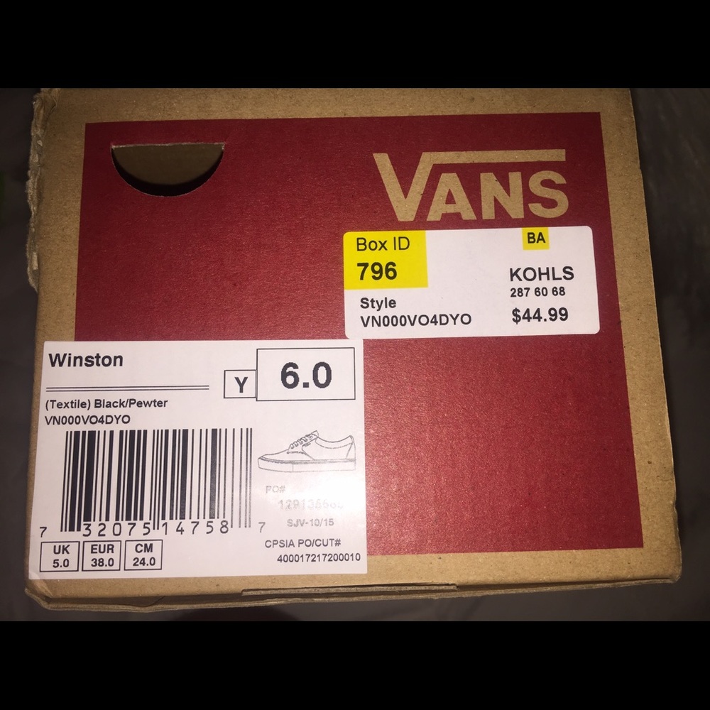 Boys grey vans