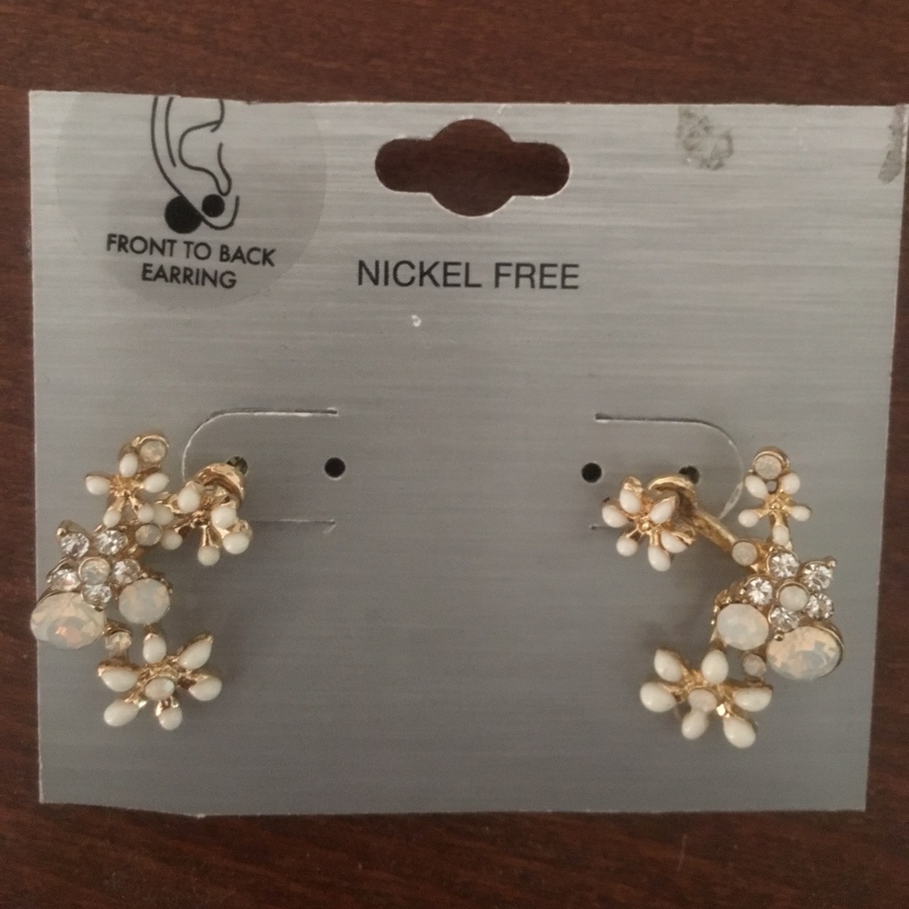 Pretty jeweled earrings. NWT