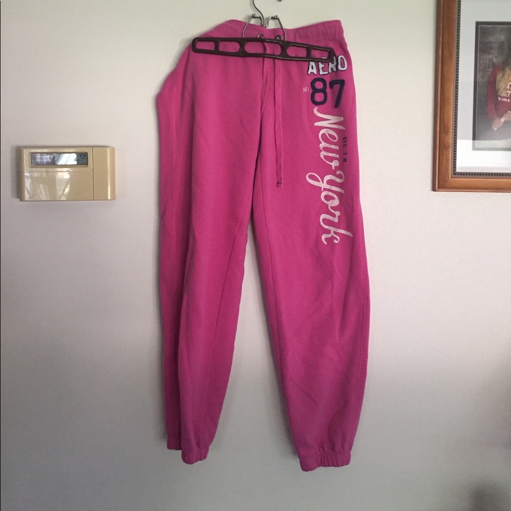 Pink aeropostale sweat pants