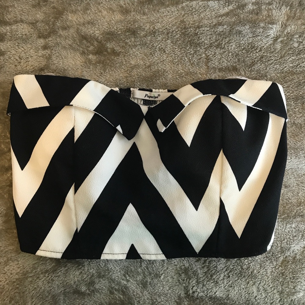 Chevron crop top