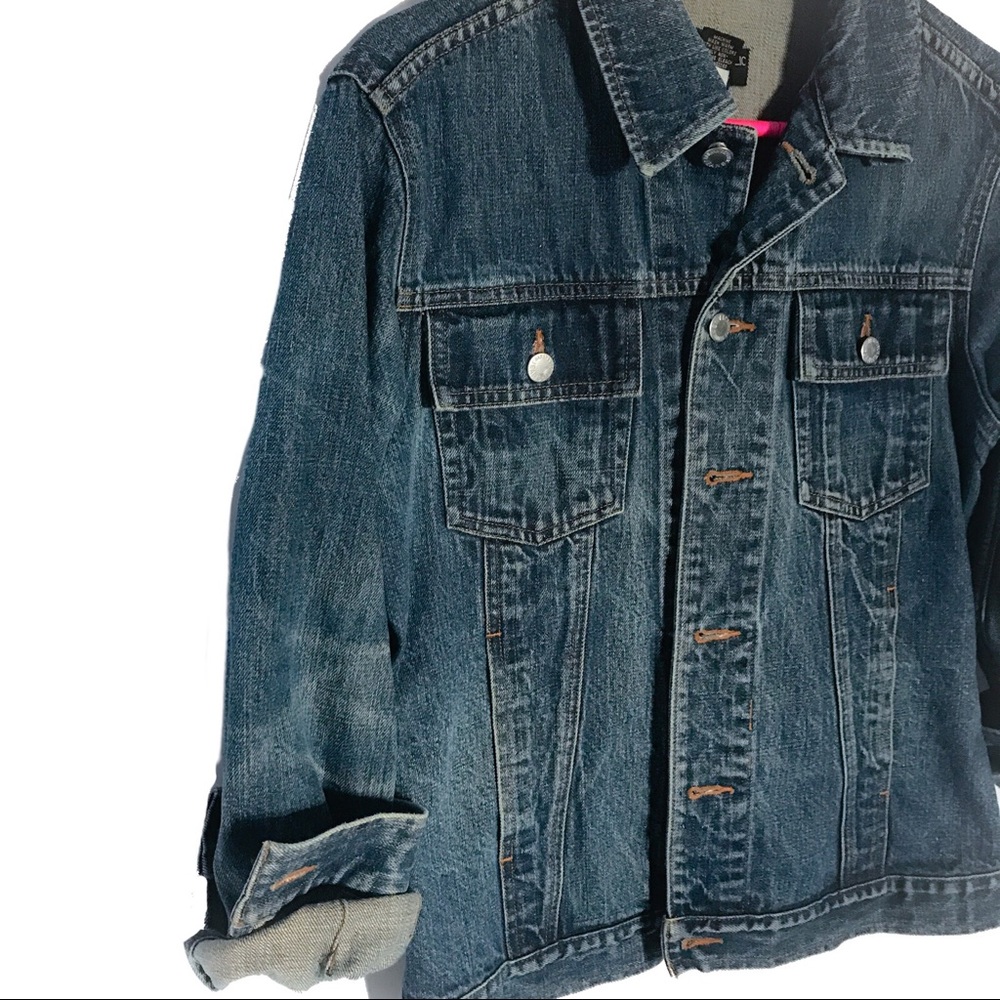 Perfectly worn-in Banana Republic Denim Jacket