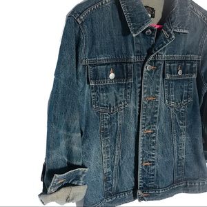 Perfectly worn-in Banana Republic Denim Jacket