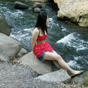 Flirty Red Babydoll Top