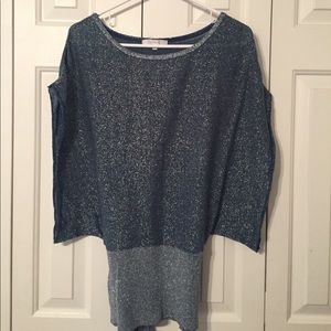 Shimmery Blue Top