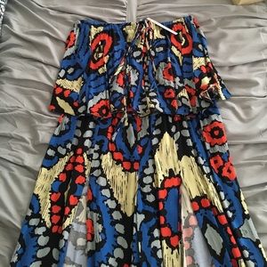 Beachy fun wide leg pants and matching top