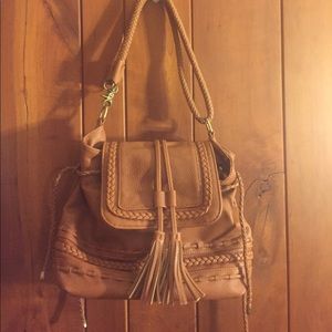 Fuax brown leather purse