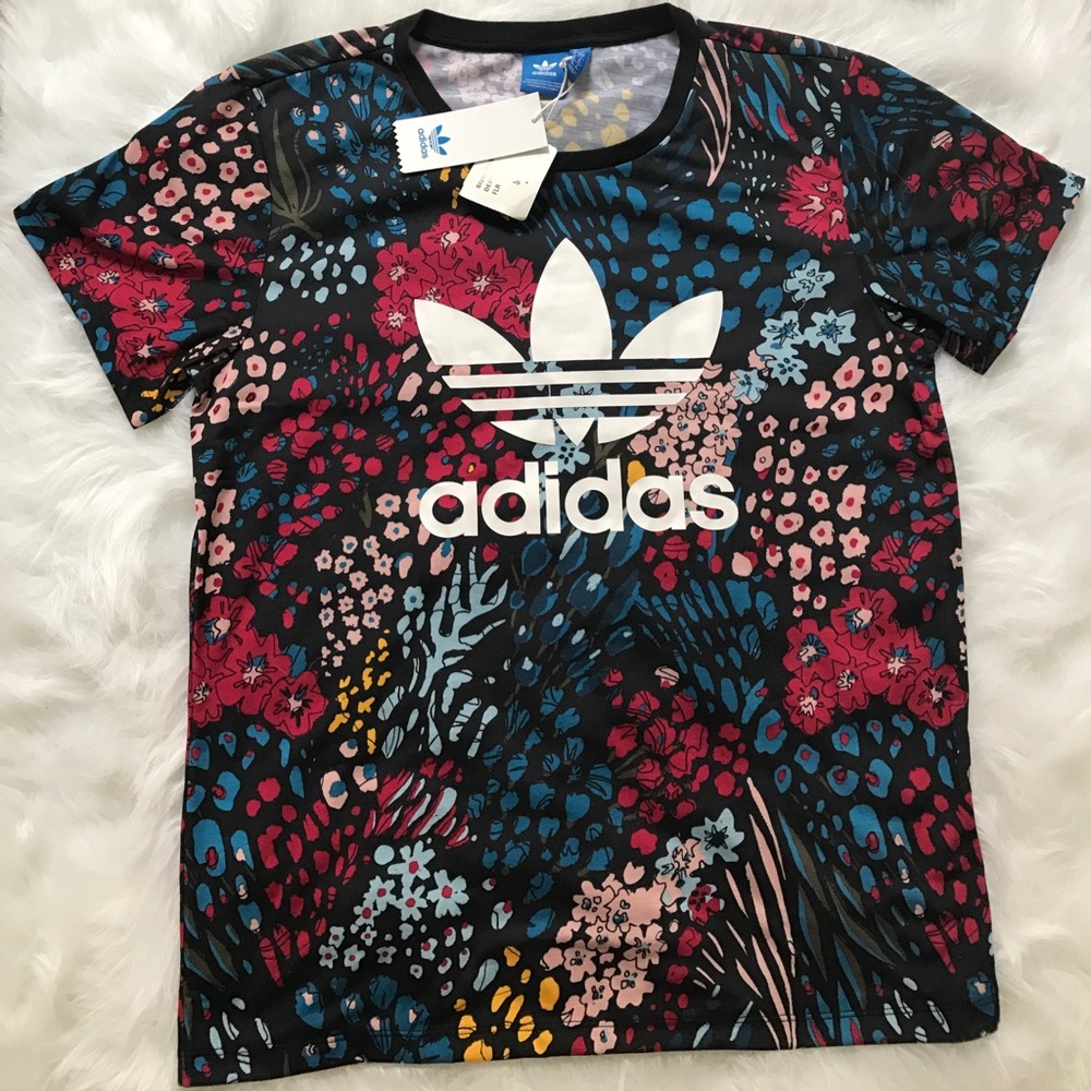 Women adidas print shirt