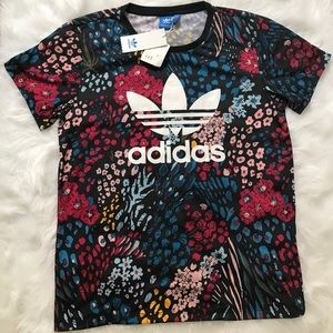 Women adidas print shirt
