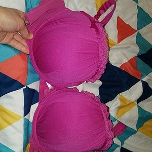 Cacique Hot Pink bra