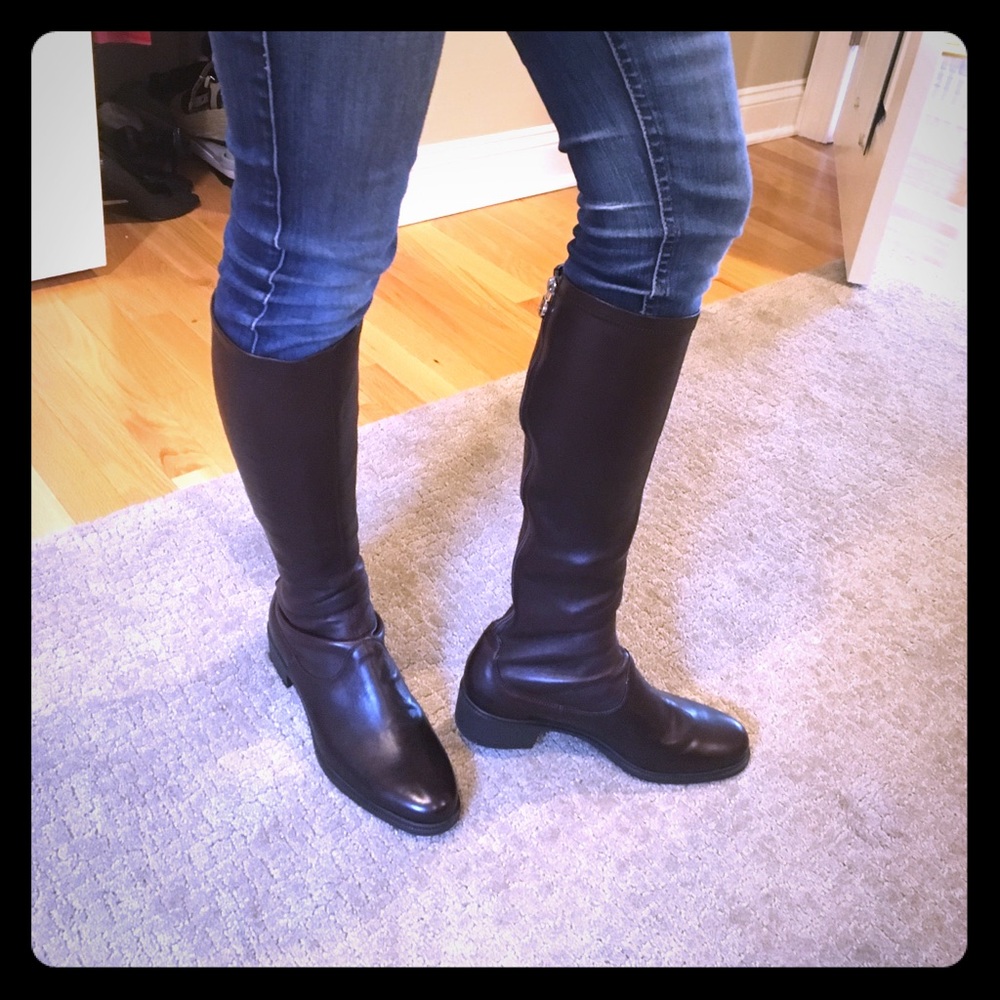 Salvatore Ferragamo Fondente Brown Riding Boot