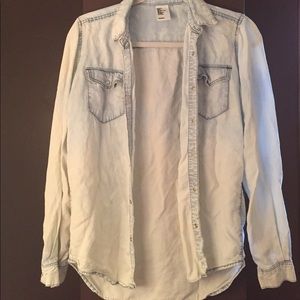 Lightwash H&M Jean Button Down Shirt