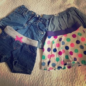 Bundle of shorts and skirts