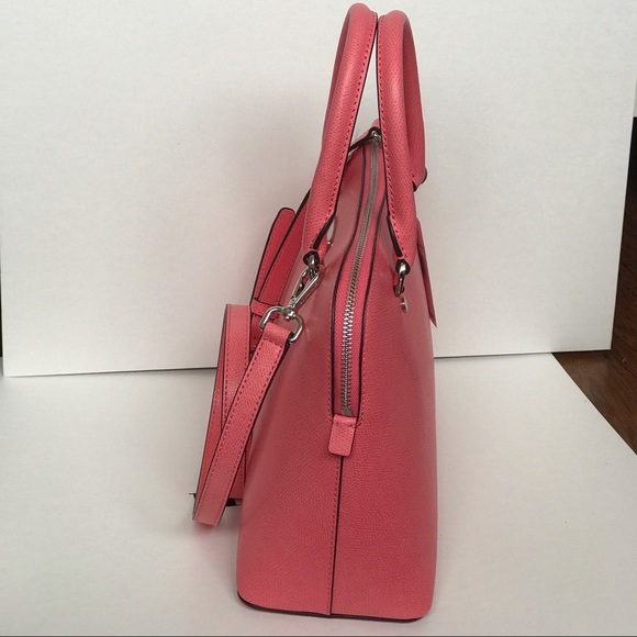 ✂️🔻MICHAEL KORS Cindy Medium Dome Satchel Coral - Picture 4 of 7