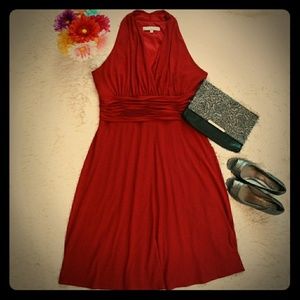 Razorback Dress with Ruched Waist