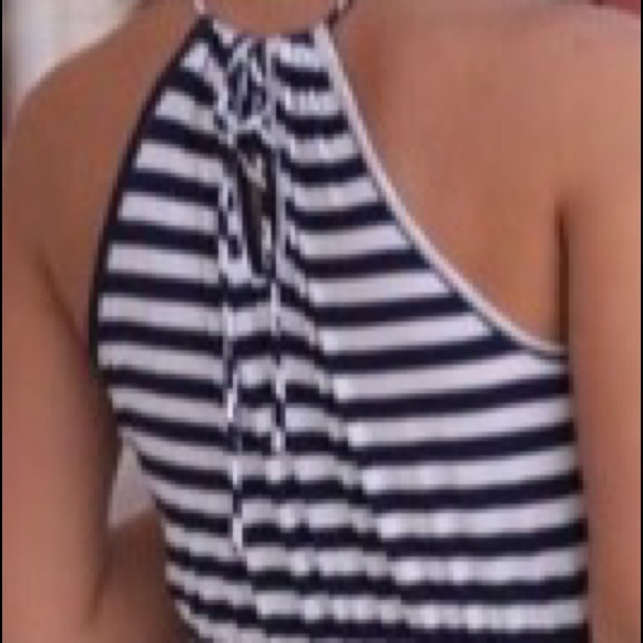 ✨Last Chance✨Navy Striped Dress - Picture 2 of 2