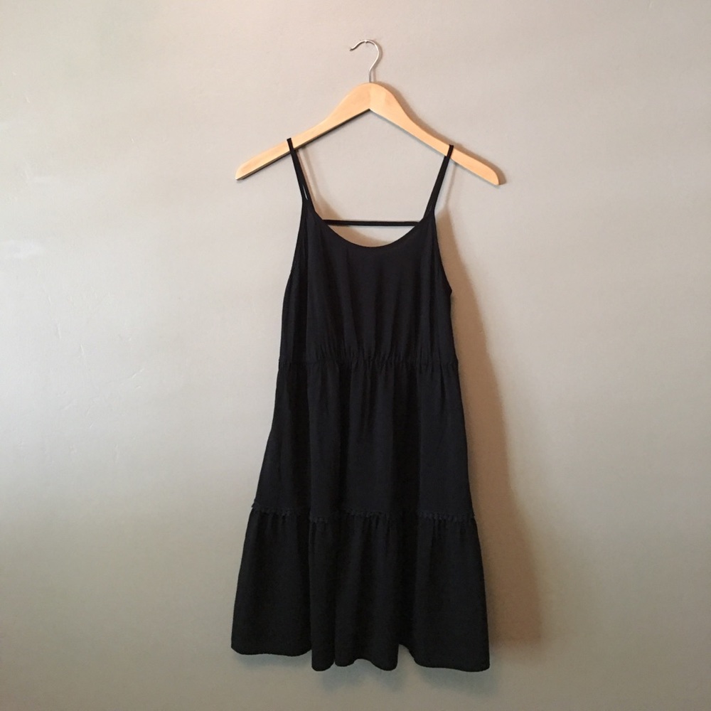 Mossimo black peasant dress