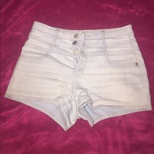High waisted Jean shorts