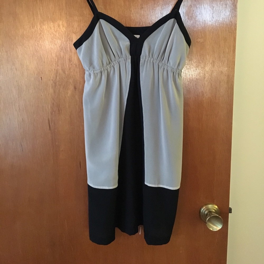 Gray & Black Dress