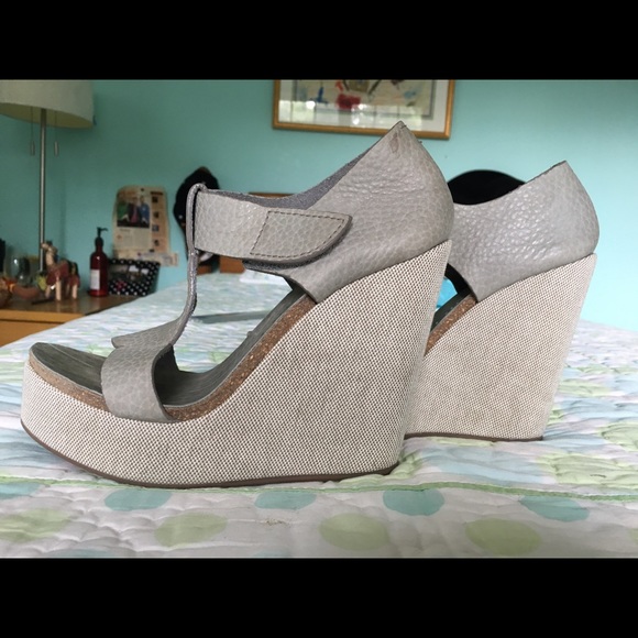 Pedro Garcia Canvas Wedges 39 - Picture 3 of 7