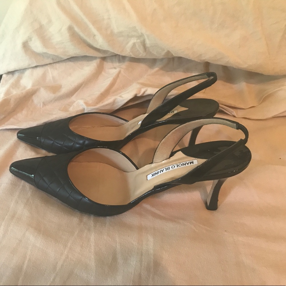 Manolo Blahnik Kitten slingback