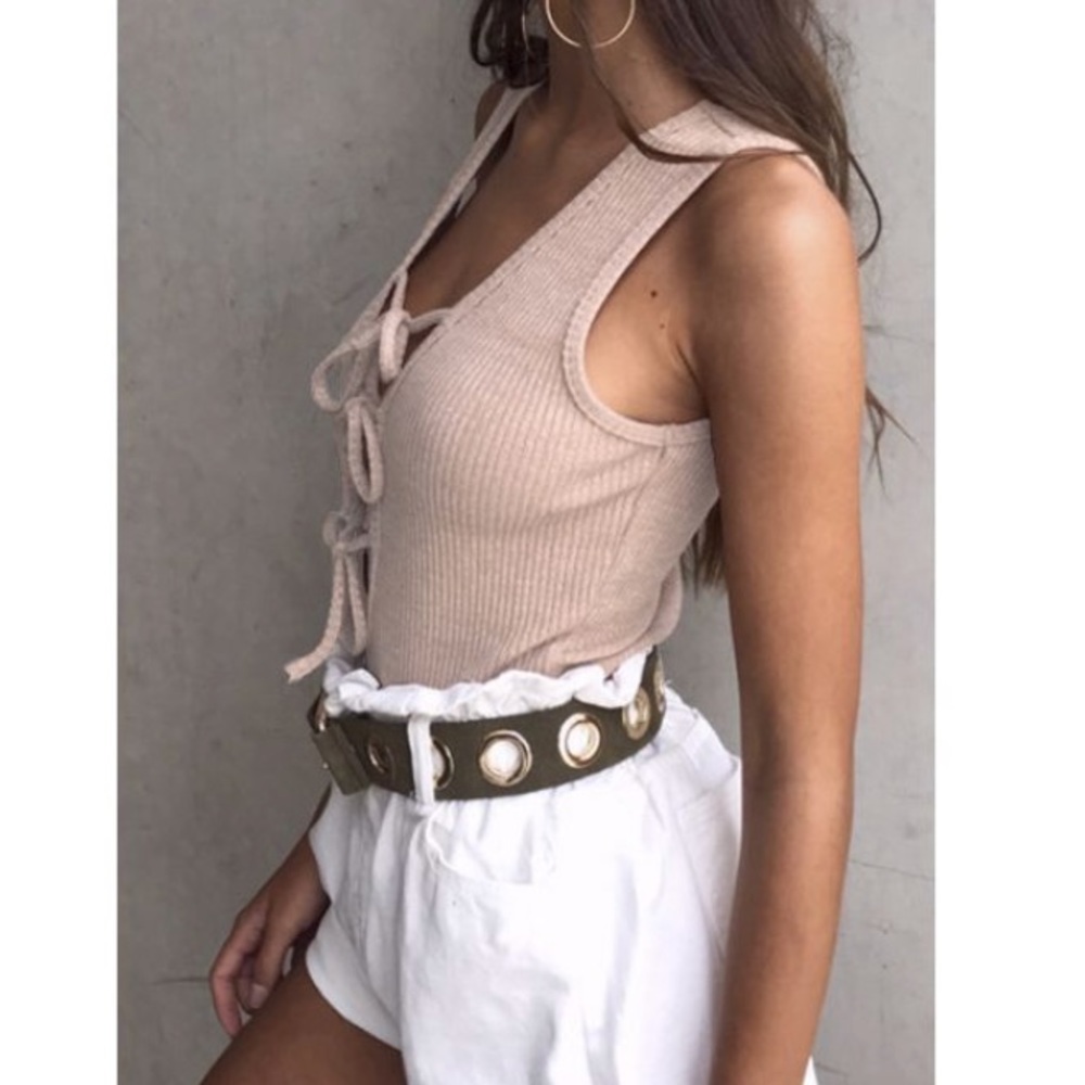 Mauve ribbed bodysuit - Picture 3 of 5