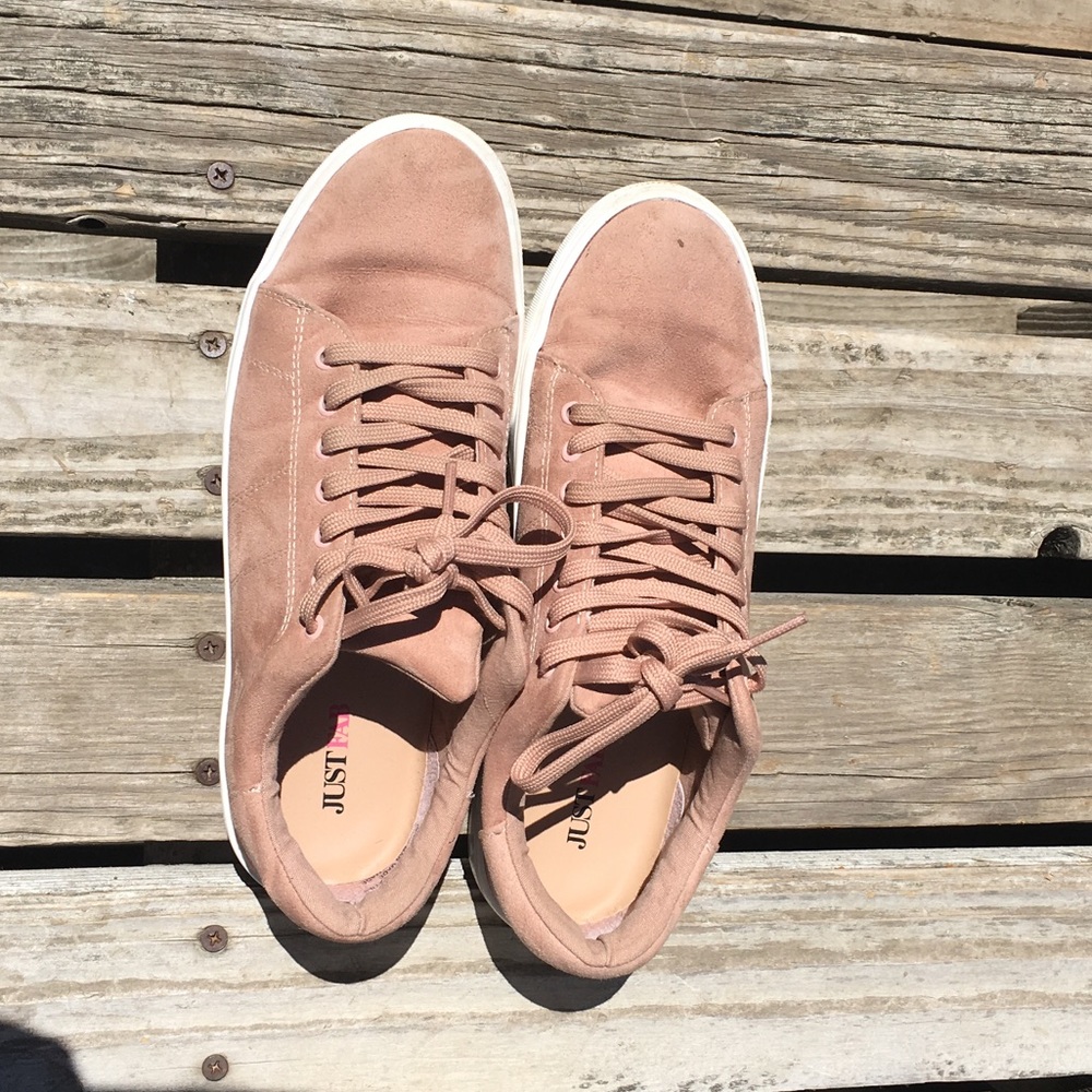 Just Fab pink sneakers