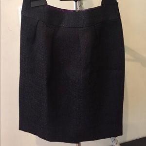 Textured black pencil skirt 00p