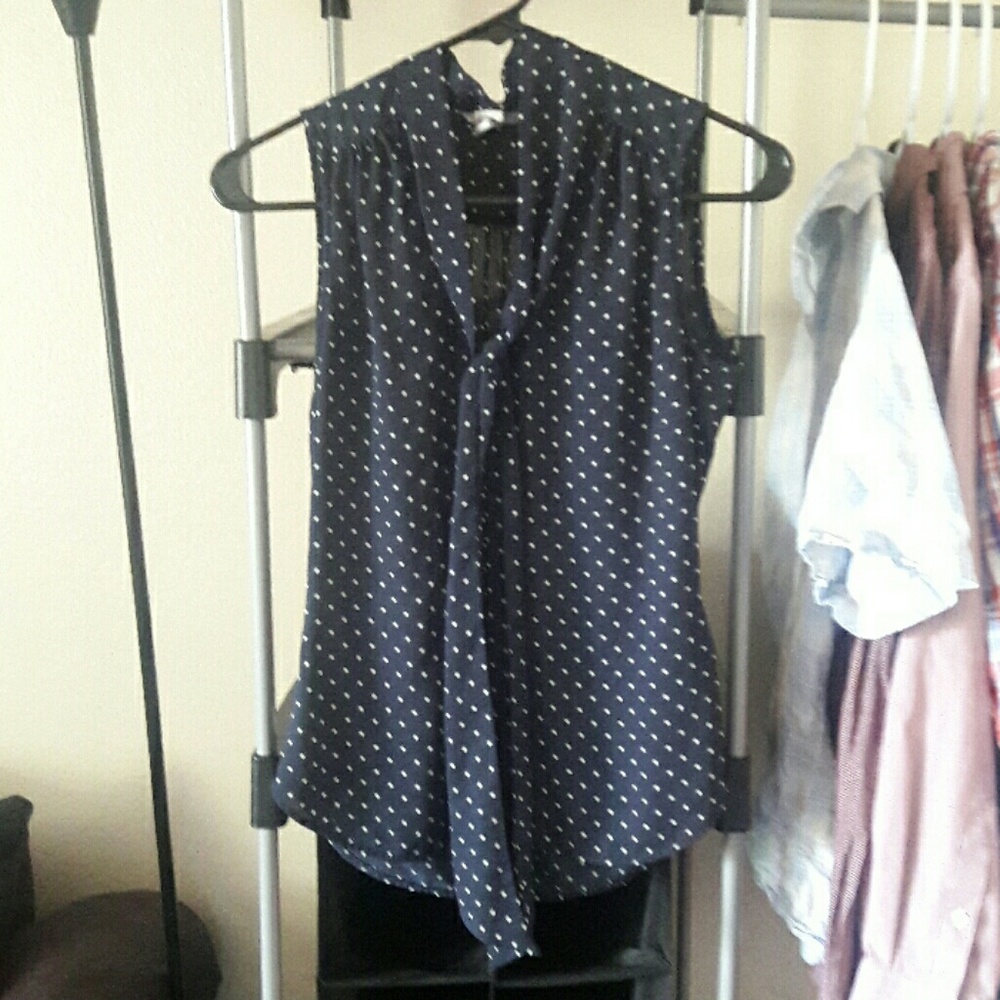 SOLD! H&M Polka Dot Tie Tank Top