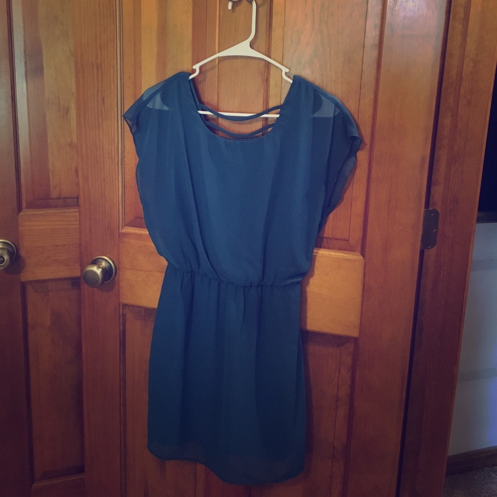 Navy colored dress