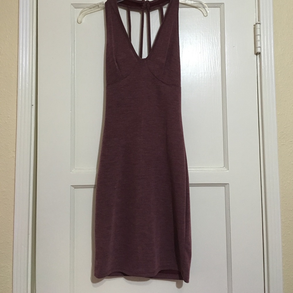 HEAVENLY COUTURE ‼️NWT‼️ Maroon Mini Halter Dress