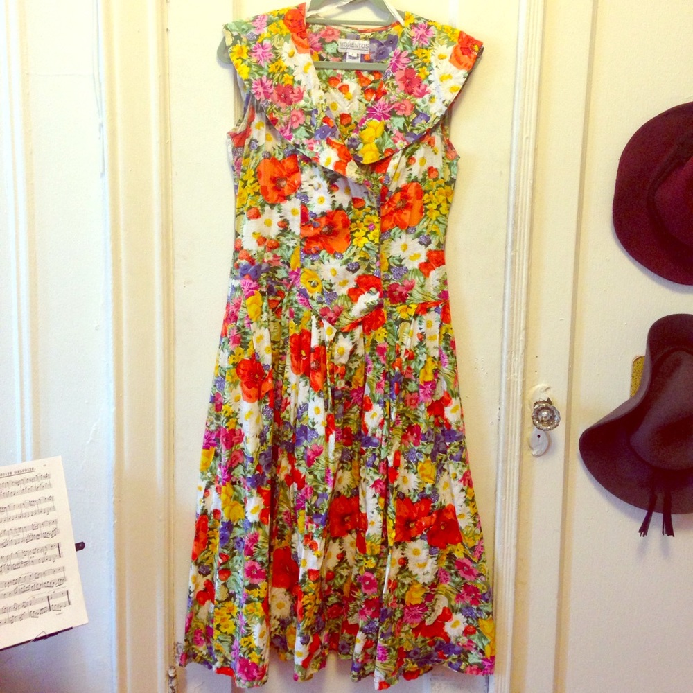 Vintage floral Mementos dress