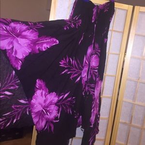 Halter floral dress with tie up option