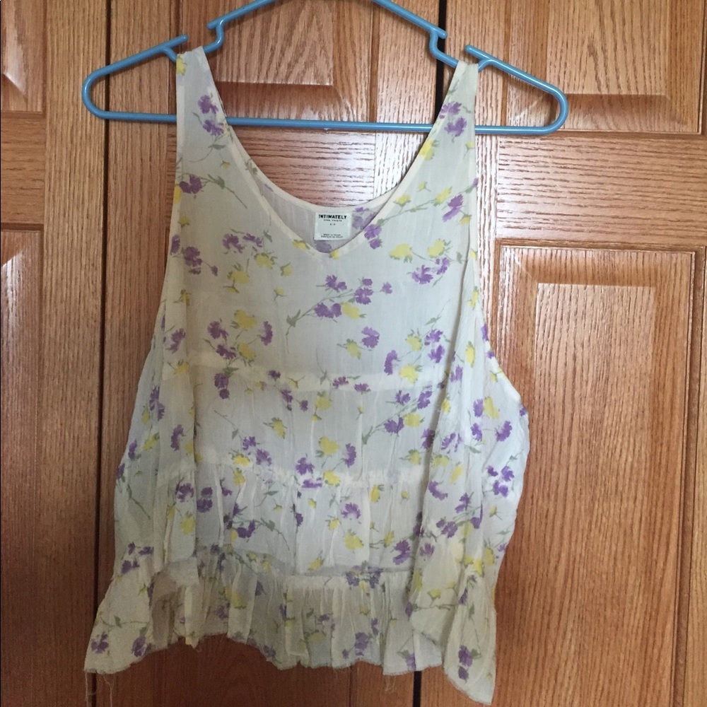 Floral flowy tank