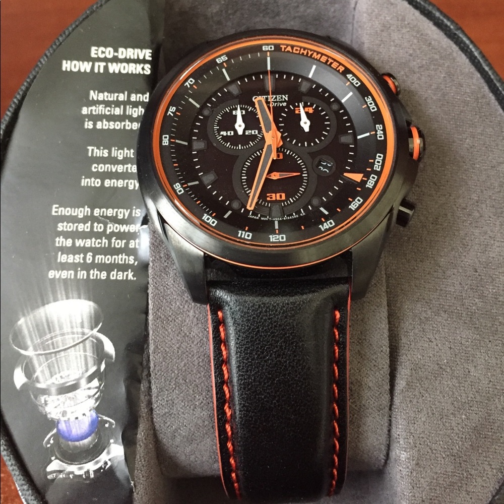 Citizen Eco-Drive Men's Orange AT2185-06E Watch
