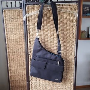 Great travel bag. Travelon.