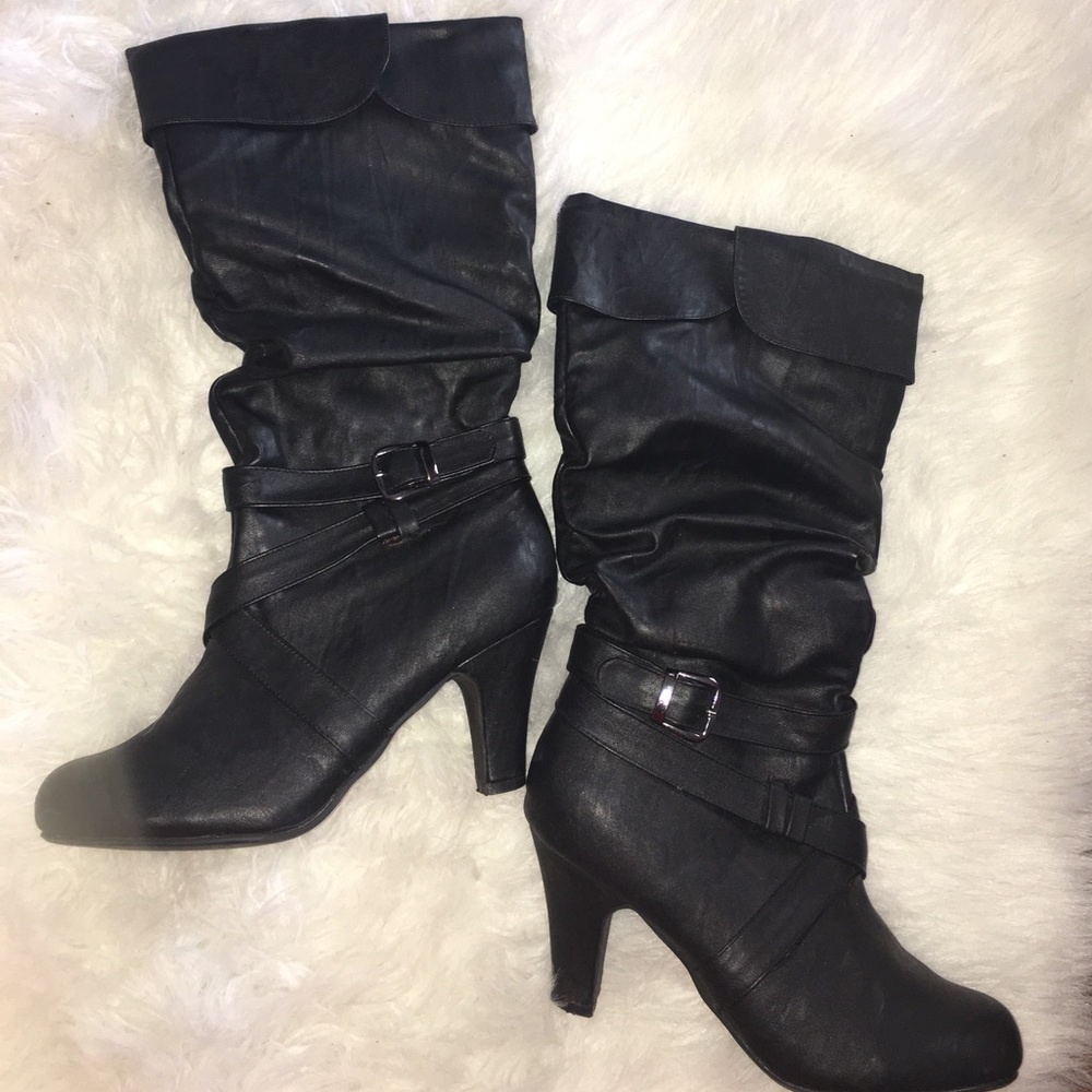 Black Leather Boots