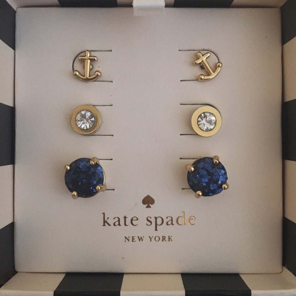 Kate Spade 3 pack Earrings