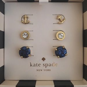 Kate Spade 3 pack Earrings