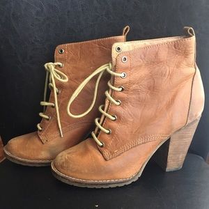 Steven Madden Tie Up Bootie Heels